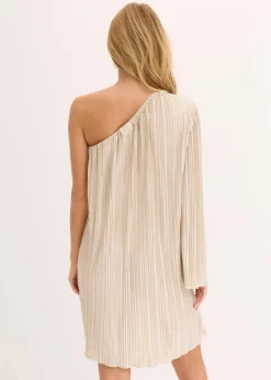 Damen bonprix Kleider|Minikleid mit Plissee