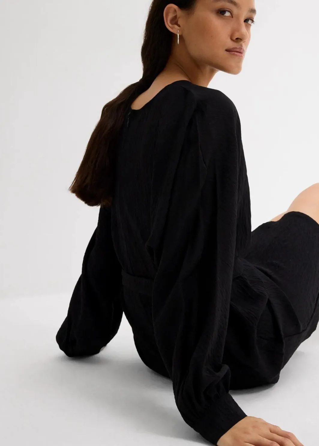 Outlet Minikleid mit Struktur aus Viskose-Mix Damen Bekleidung·Pullover & Strickjacken|Kleider