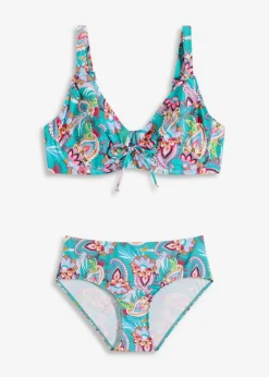 Damen bonprix Nachhaltigere Materialien|Bademode·Bikinis|Minimizer Bügel Bikini (2-tlg. Set)