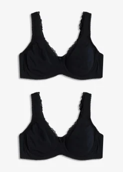 Outlet Minimizer T-Shirt-BH mit Bügel mit Bio-Baumwolle (2er Pack) Damen Große Cups D-H|Nachhaltigere Materialien