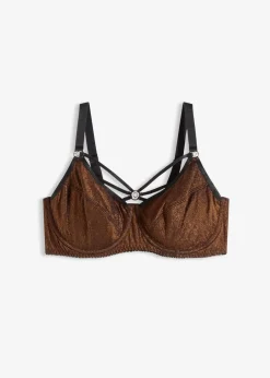 Damen bonprix Wäsche·Große Cups D-H|Wäsche·Bhs|Minimizer-BH aus glitzerndem Material