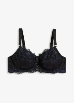 Damen bonprix Wäsche·Dessous|Wäsche·Große Cups D-H|Minimizer-BH aus zarter Spitze