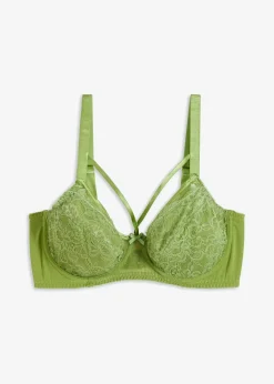 Damen bonprix Wäsche·Dessous|Wäsche·Große Cups D-H|Minimizer-BH mit filigraner Spitze