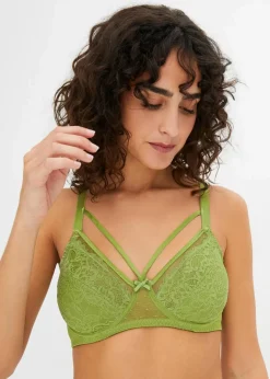 Damen bonprix Wäsche·Dessous|Wäsche·Große Cups D-H|Minimizer-BH mit filigraner Spitze