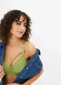 Damen bonprix Wäsche·Dessous|Wäsche·Große Cups D-H|Minimizer-BH mit filigraner Spitze