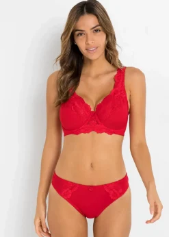 Damen bonprix Große Cups D-H|Bhs|Minimizer-BH mit gepolsterten Trägern (2er Pack)