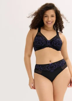 Damen bonprix Wäsche·Dessous|Wäsche·Große Cups D-H|Minimizer-BH mit gepolsterten Tägern und zarter Spitze