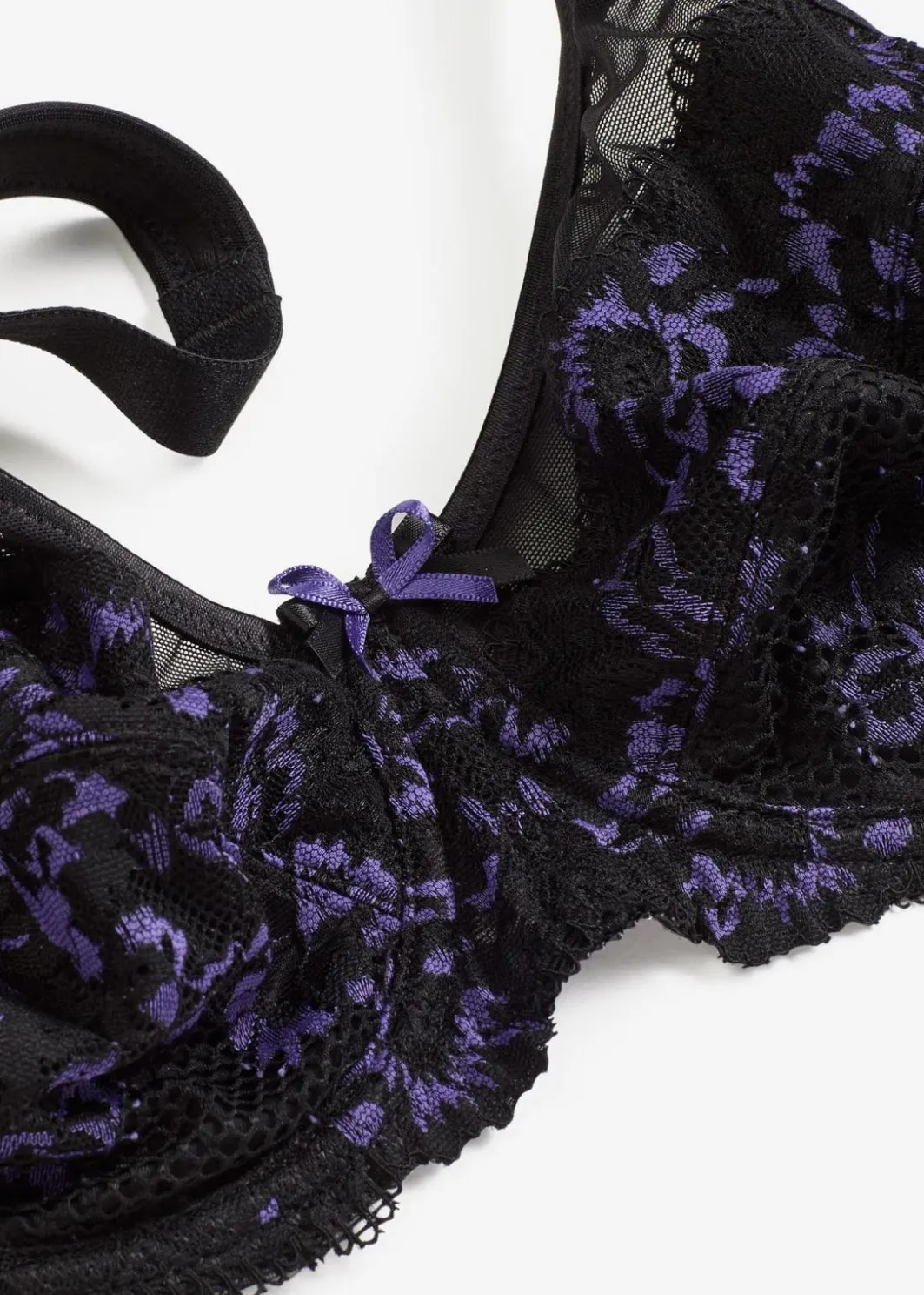 Damen bonprix Wäsche·Dessous|Wäsche·Große Cups D-H|Minimizer-BH mit gepolsterten Tägern und zarter Spitze