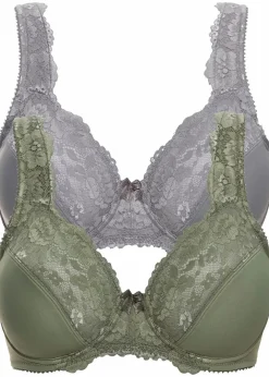 Hot Minimizer-BH mit gepolsterten Trägern (2er Pack) Damen Große Cups D-H|Bhs