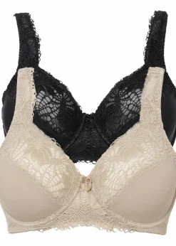 Minimizer-BH mit gepolsterten Trägern (2er Pack) Damen Große Cups D-H|Bhs