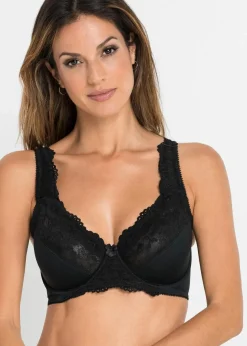Damen bonprix Große Cups D-H|Bhs|Minimizer-BH mit gepolsterten Trägern (2er Pack)