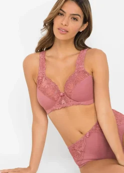 Damen bonprix Große Cups D-H|Bhs|Minimizer-BH mit gepolsterten Trägern (2er Pack)