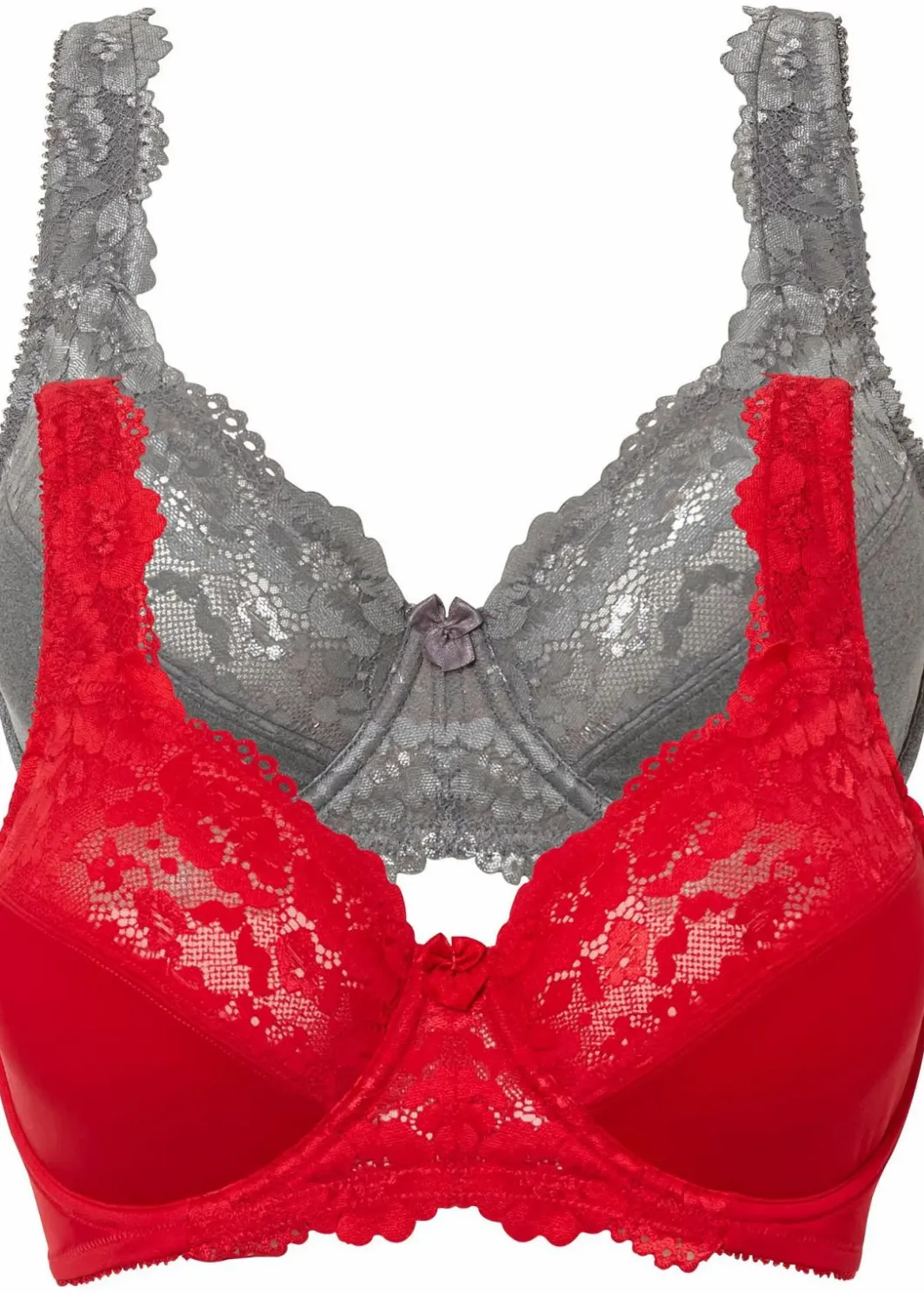 Minimizer-BH mit gepolsterten Trägern (2er Pack) Damen Große Cups D-H|Bhs