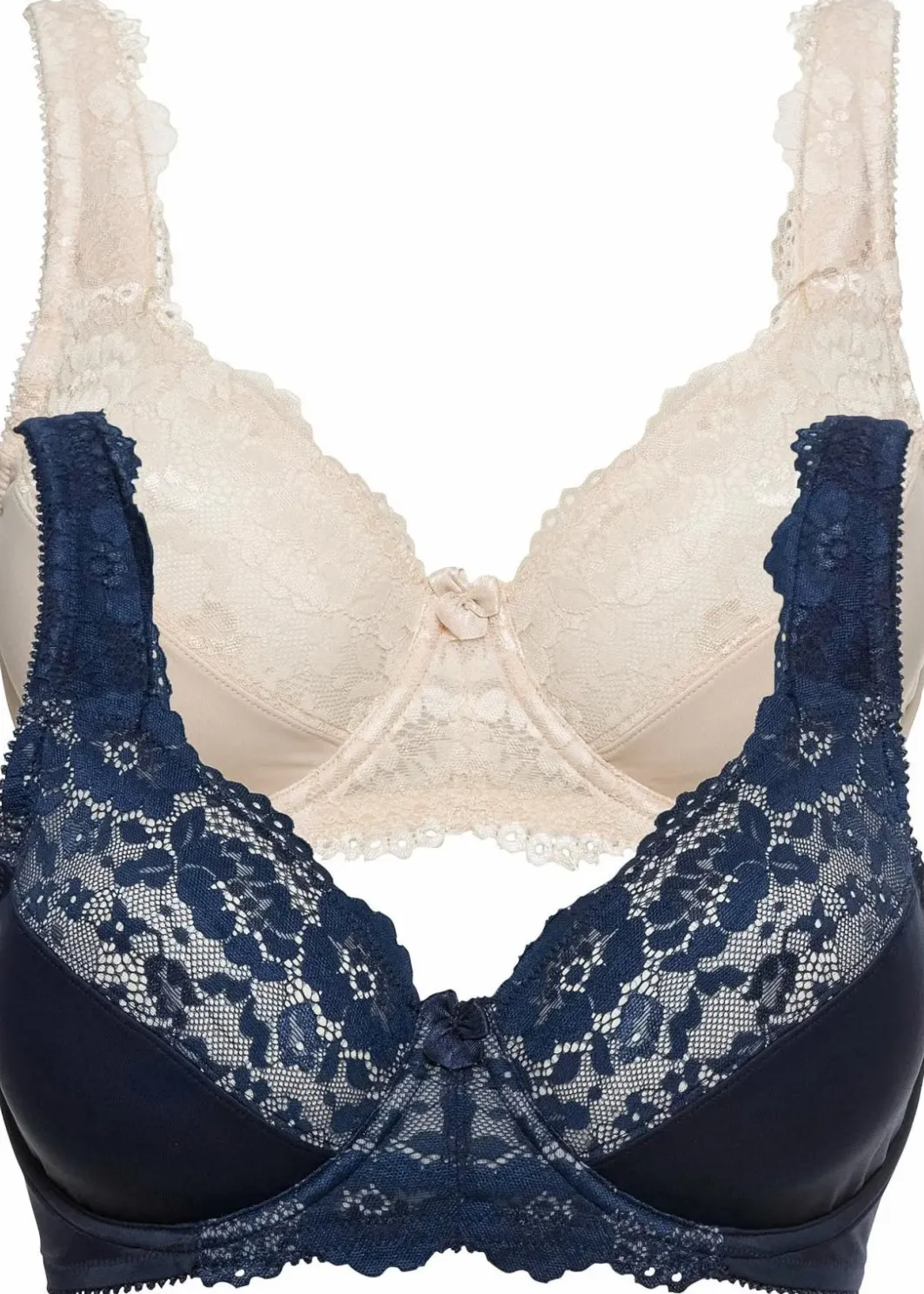Damen bonprix Große Cups D-H|Bhs|Minimizer-BH mit gepolsterten Trägern (2er Pack)