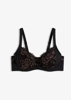 Damen bonprix Große Cups D-H|Nachhaltigere Materialien|Minimizer-BH mit Glitzergarn
