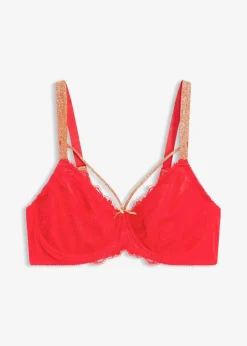 Minimizer-BH mit glitzernden Straps Damen Große Cups D-H|Nachhaltigere Materialien