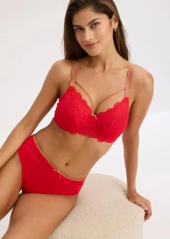 Sale Minimizer-BH mit glitzernden Straps Damen Große Cups D-H|Nachhaltigere Materialien