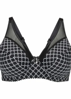 Damen bonprix Wäsche·Große Cups D-H|Wäsche·Bhs|Minimizer-BH mit Mesh