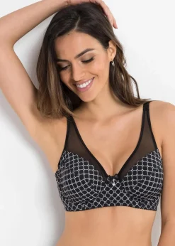 Damen bonprix Wäsche·Große Cups D-H|Wäsche·Bhs|Minimizer-BH mit Mesh