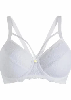 Damen bonprix Große Cups D-H|Nachhaltigere Materialien|Minimizer-BH mit zarter Spitze