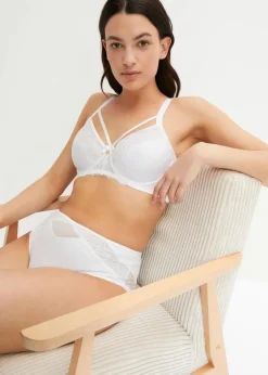Damen bonprix Große Cups D-H|Nachhaltigere Materialien|Minimizer-BH mit zarter Spitze