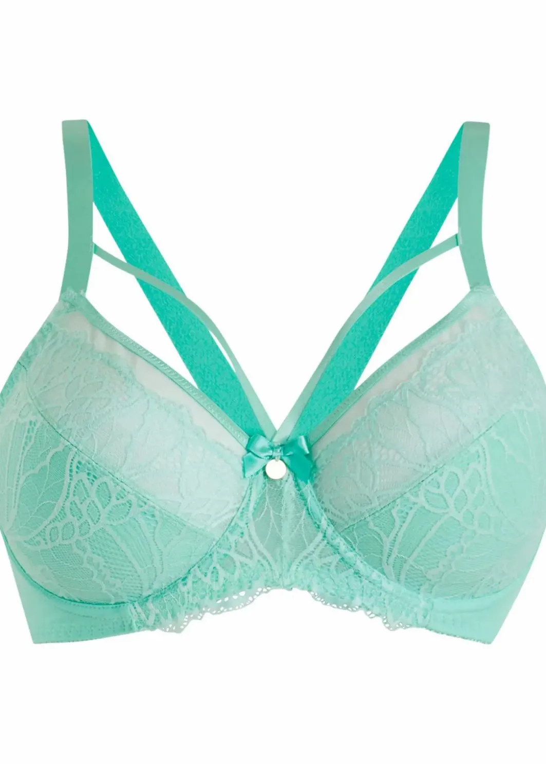 Damen bonprix Wäsche·Dessous|Wäsche·Große Cups D-H|Minimizer-BH mit zarter Spitze