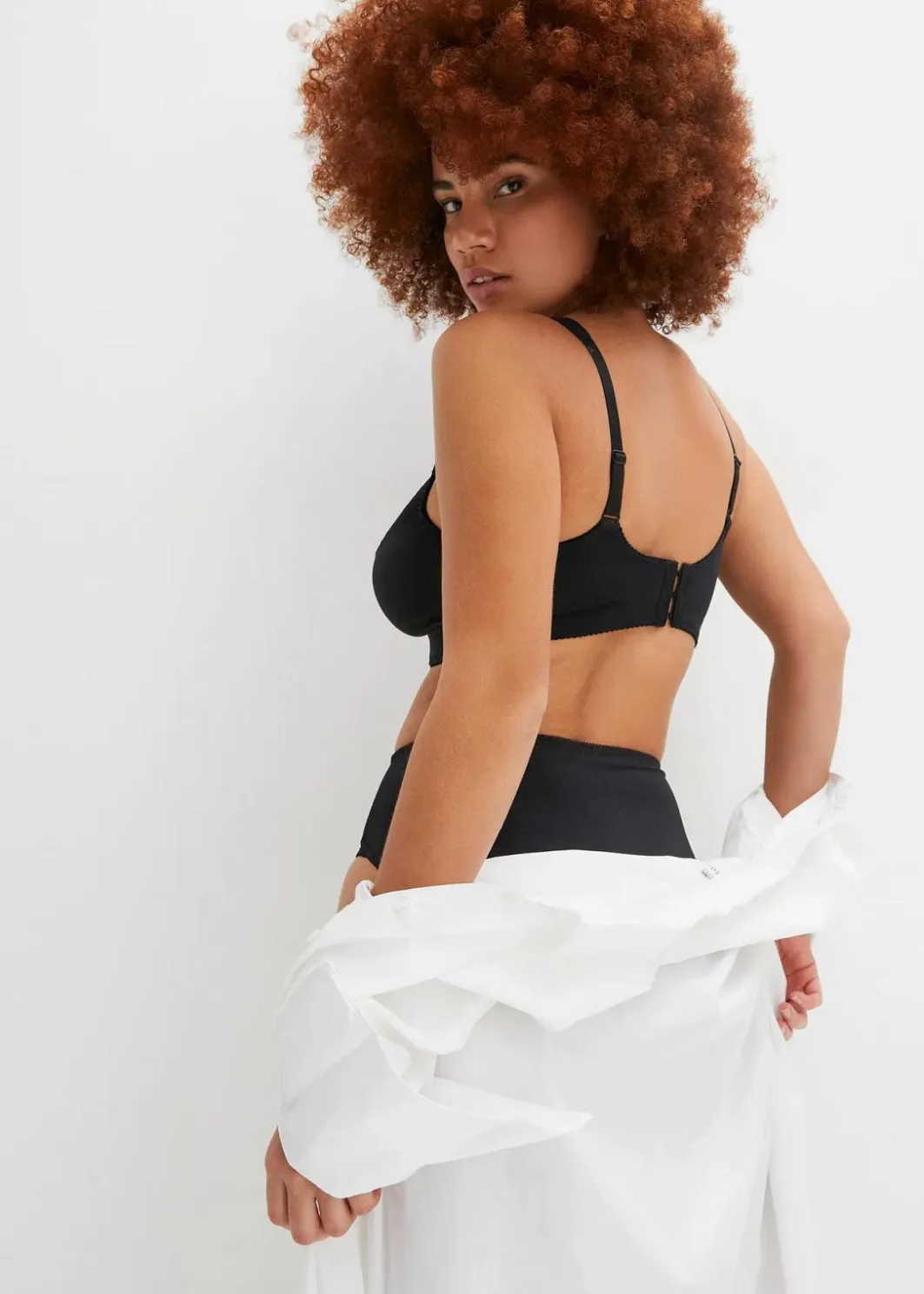 Damen bonprix Wäsche·Große Cups D-H|Wäsche·Bhs|Minimizer-BH ohne Bügel mit gepolsterten Trägern
