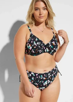 Damen bonprix Nachhaltigere Materialien|Bademode·Bikinis|Minimizer-Bikini mit Bindebändern (2-tlg.Set)