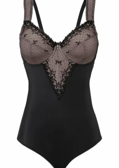 Damen bonprix Wäsche·Bodies|Wäsche·Dessous|Minimizer-Body mit Stickerei