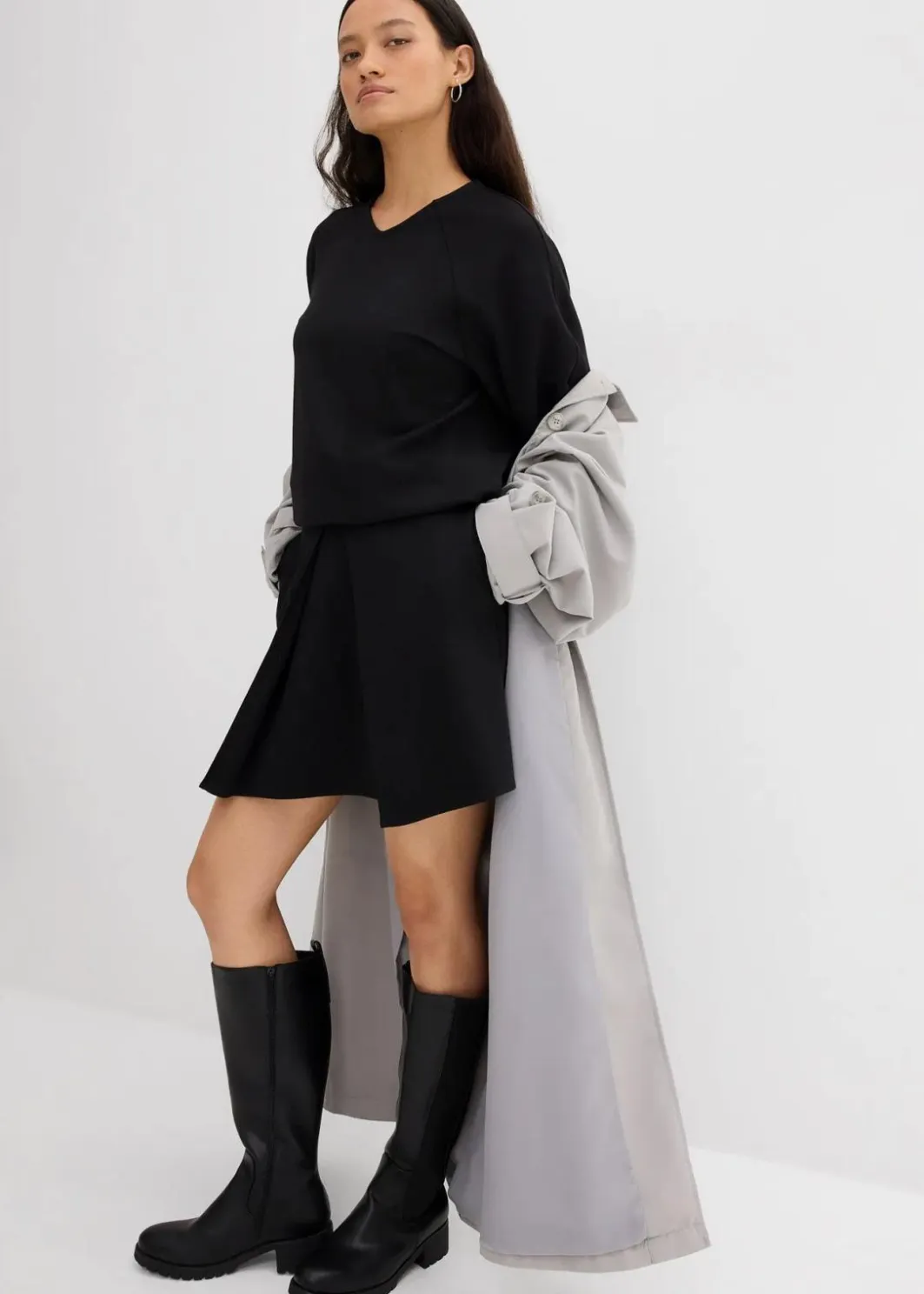 Damen bonprix Bekleidung·Sportbekleidung|Zweiteiler & Sets|Minirock aus bequemen Punto di Roma