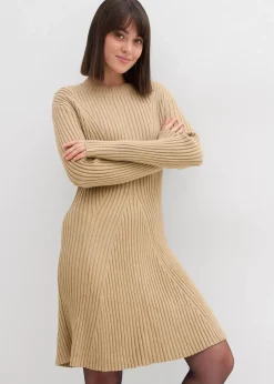Sale Mini-Strickkleid aus softem Viskose-Mix Damen Nachhaltigere Materialien|Kleider