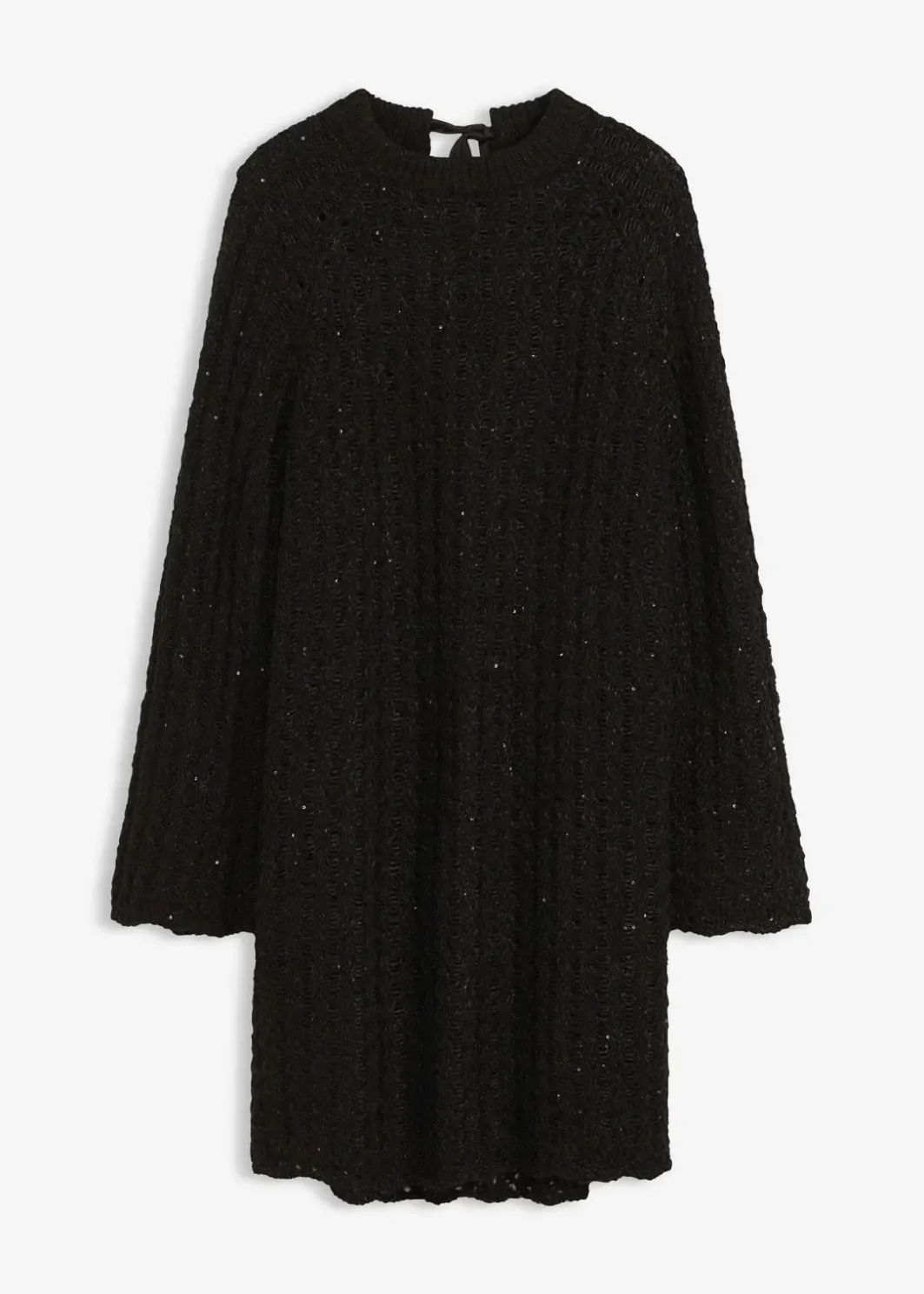Damen bonprix Bekleidung·Umstandsmode|Strickmode|Mini-Strickkleid mit Satin-Schleife und leichter Transparenz