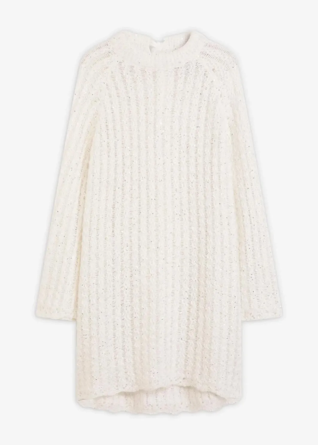 Damen bonprix Bekleidung·Umstandsmode|Strickmode|Mini-Strickkleid mit Satin-Schleife und leichter Transparenz