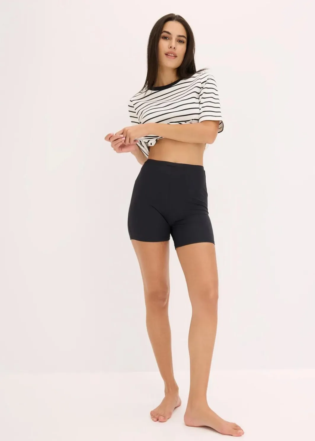 Mittellange Taillenboxer (4er Pack) Damen Wäsche·Höschen|Nachhaltigere Materialien