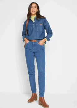 New Mom Jeans High Waist, Stretch Damen Bekleidung·Shirts & Tops|Jeans