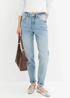 Damen bonprix Jeans|Bekleidung·Shirts & Tops|Mom Jeans High Waist, Stretch