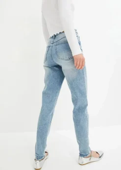 Damen bonprix Jeans|Bekleidung·Shirts & Tops|Mom Jeans High Waist, Stretch