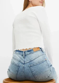 Damen bonprix Jeans|Bekleidung·Shirts & Tops|Mom Jeans High Waist, Stretch