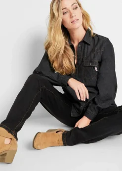 Damen bonprix Jeans|Bekleidung·Shirts & Tops|Mom Jeans Mid Waist, long
