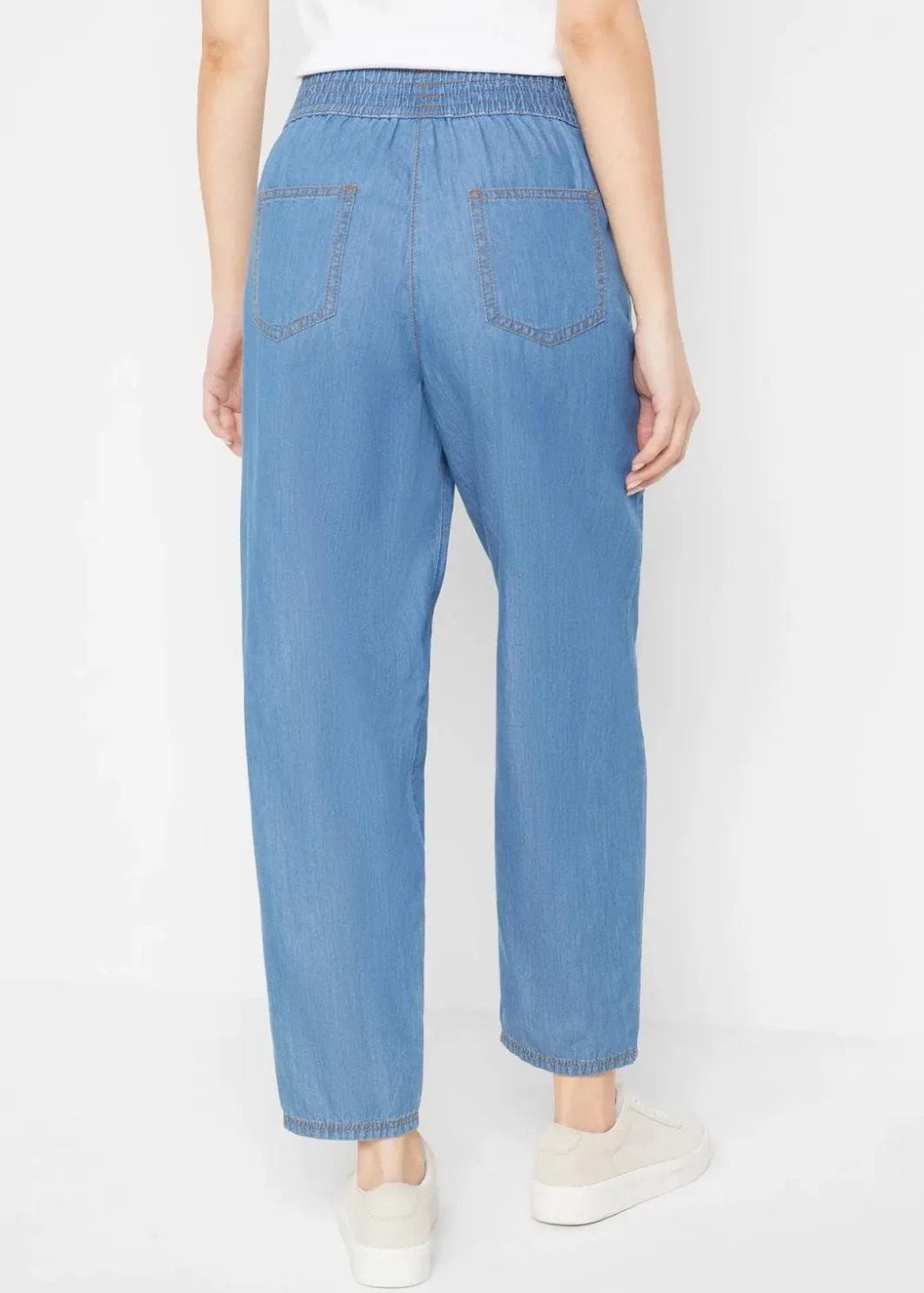Damen bonprix Bekleidung·Shirts & Tops|Jeans|Mom-Jeans High Waist, Bio-Baumwolle