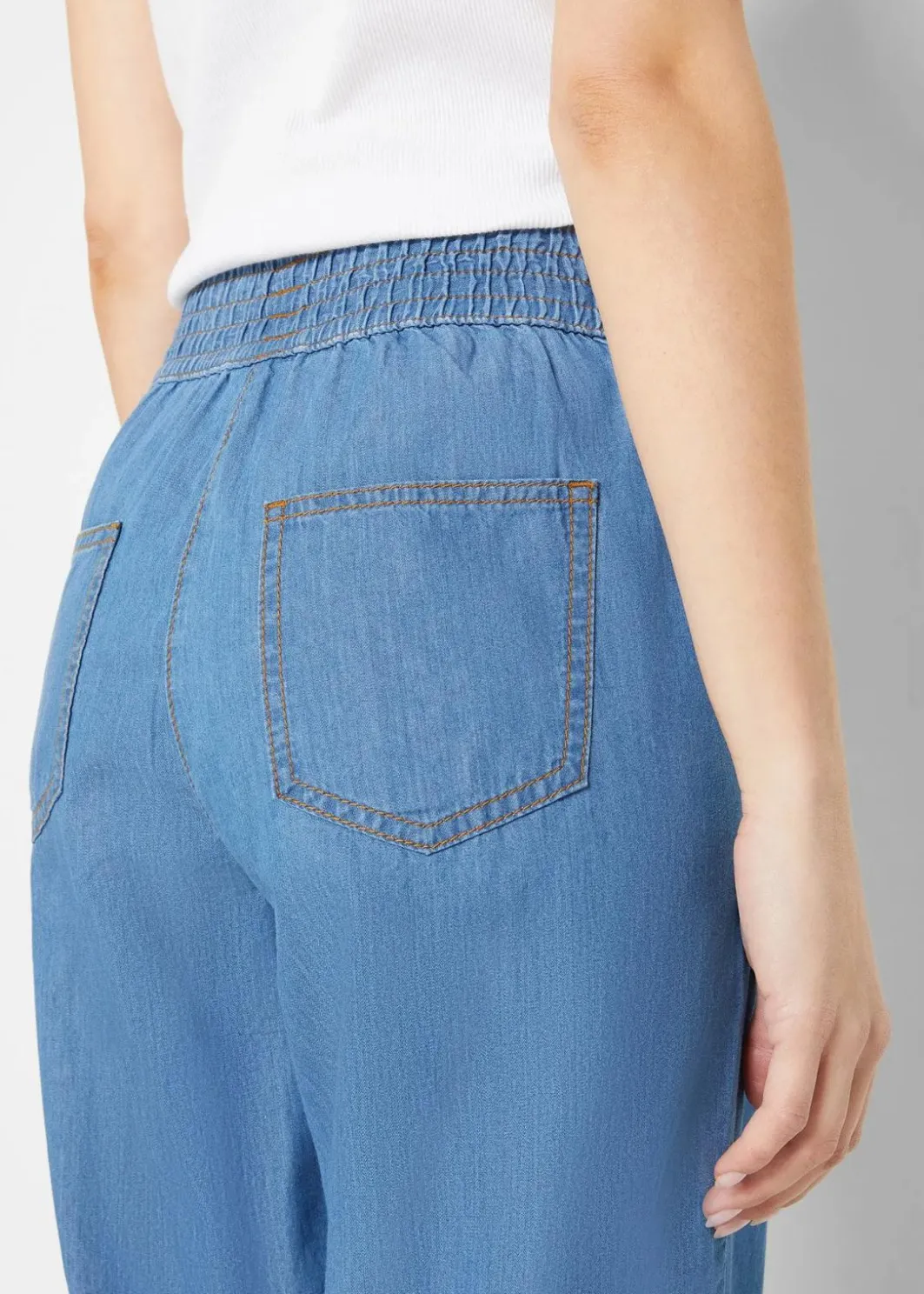 Damen bonprix Bekleidung·Shirts & Tops|Jeans|Mom-Jeans High Waist, Bio-Baumwolle