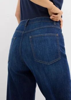 Damen bonprix Jeans|Bekleidung·Shirts & Tops|Mom-Jeans High Waist, cropped