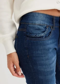 New Mom-Jeans Mid Waist Damen Jeans|Kurzgrößen