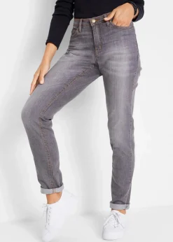 Mom-Jeans Mid Waist, Komfort-Stretch Damen Jeans|Kurzgrößen
