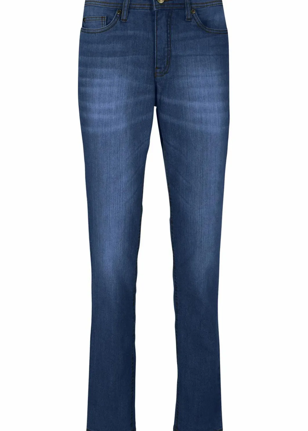Damen bonprix Jeans|Kurzgrößen|Mom-Jeans Mid Waist, Komfort-Stretch