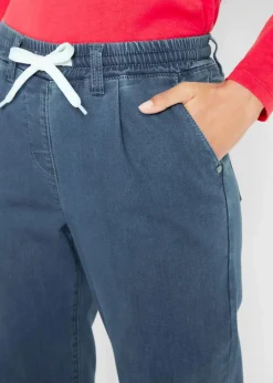 Damen bonprix Jeans|Thermobekleidung|Mom-Jeans Mid Waist, Thermo mit Bequembund