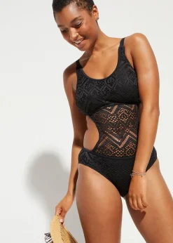 Online Monokini mit Spitze Damen Badeanzüge