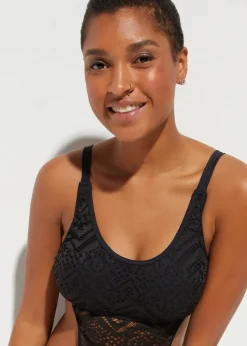 Online Monokini mit Spitze Damen Badeanzüge