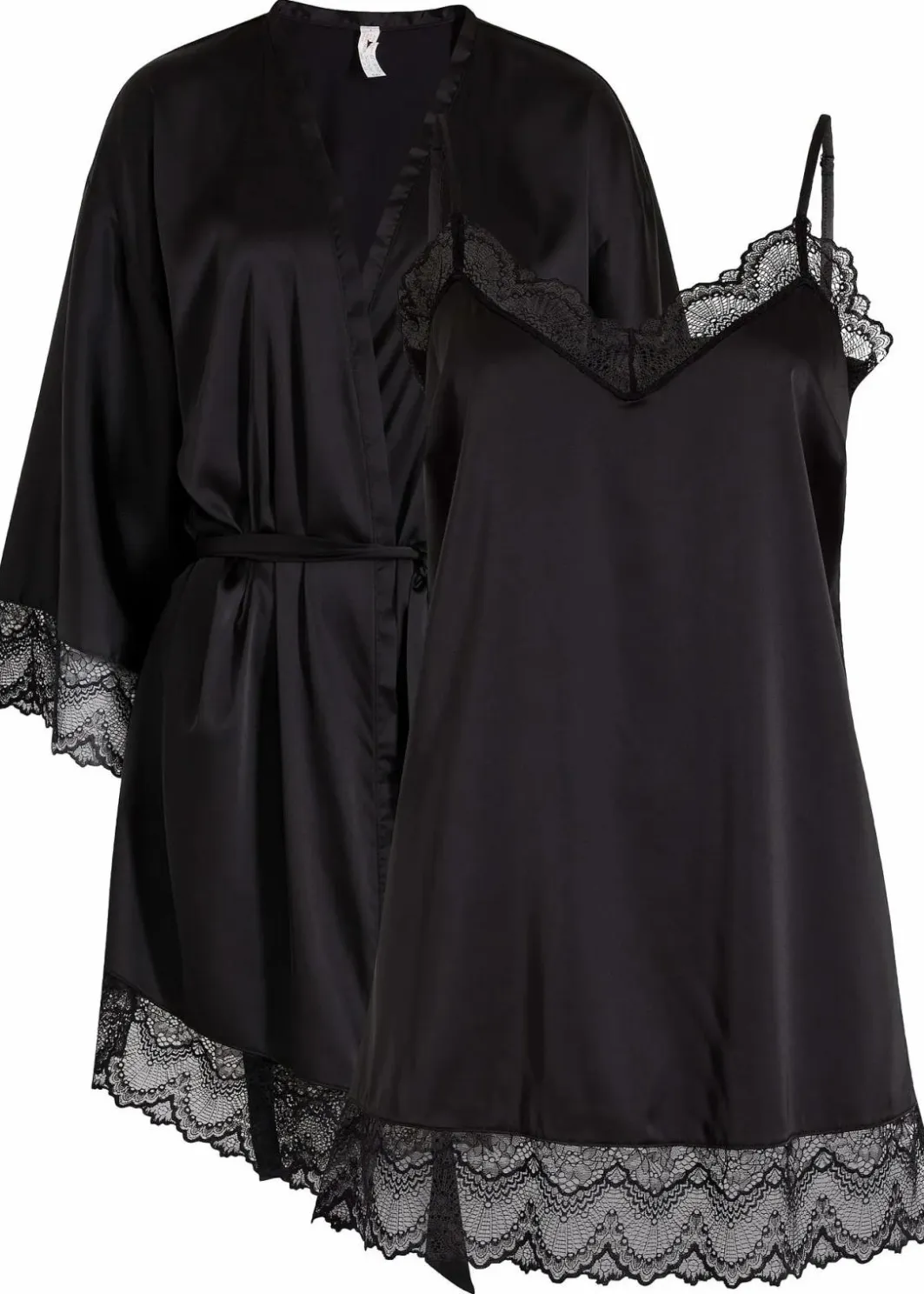 Discount Morgenmantel-Set: Kimono + Negligé (2-tlg. Set) Damen Wäsche·Dessous|Wäsche·Bademäntel