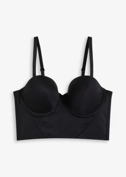 Damen bonprix Basics|Bhs|Multiway Schalen-BH Top mit Glanzeffekt